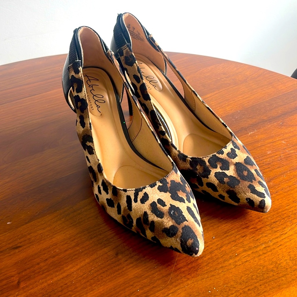 Abella animal print heels